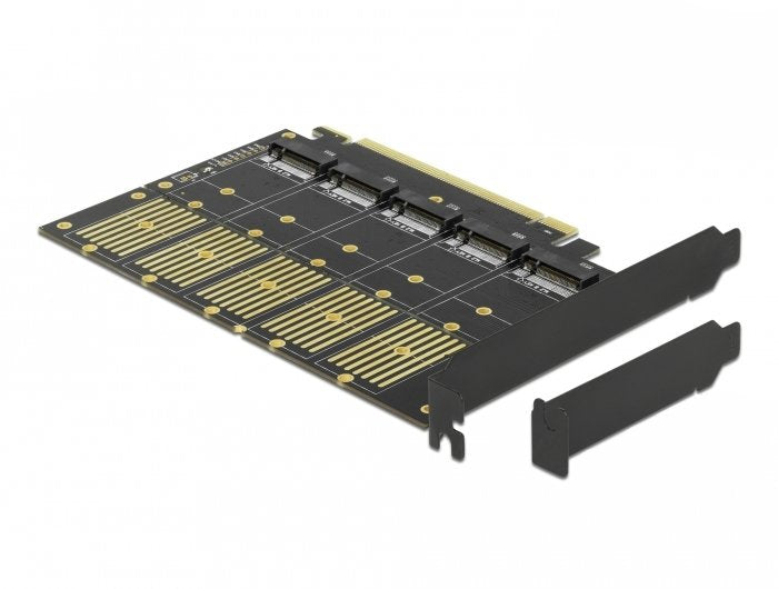 Tarjeta Delock Pcie X16> 5x M.2 Clave B 90435