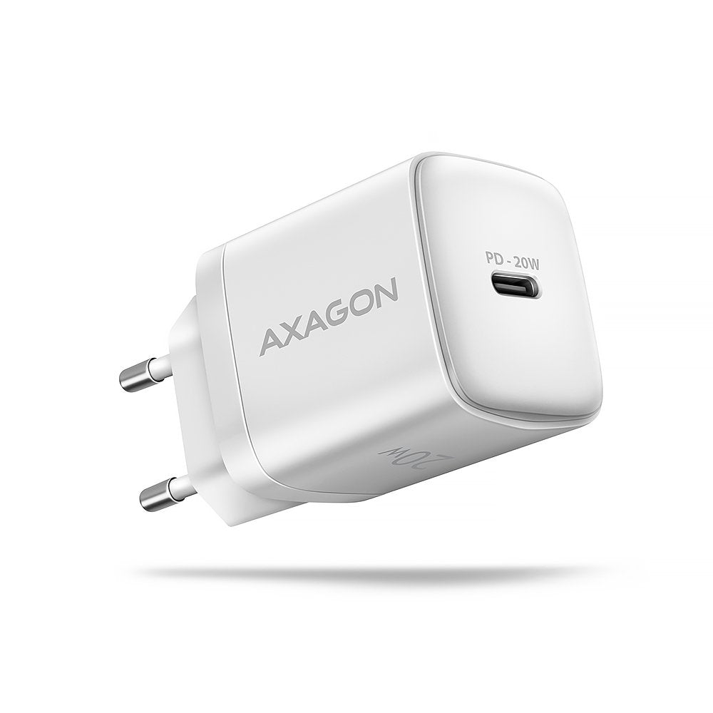 EAN 8595247908308 - Axagon ACU-PD20W wall charger 1x QC3.0/AFC/FCP/PD type-C 20W white Teléfono móvil, Smartphone, Reloj inte imagen 1