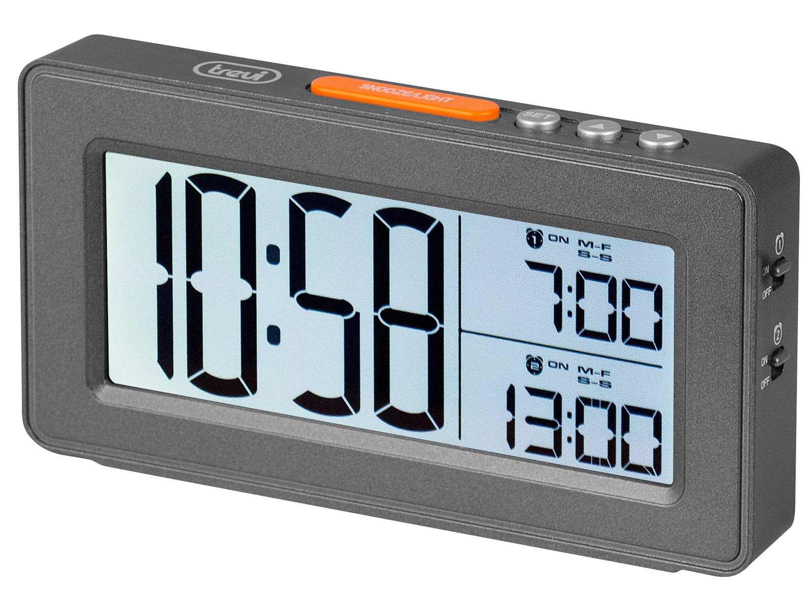 Reloj Despertador Trevi Sld 3p40 Digital Negro