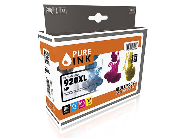 Pure 170745990052 Hp 920xl Oj Schwarz, Cyan, Magenta, Gelb