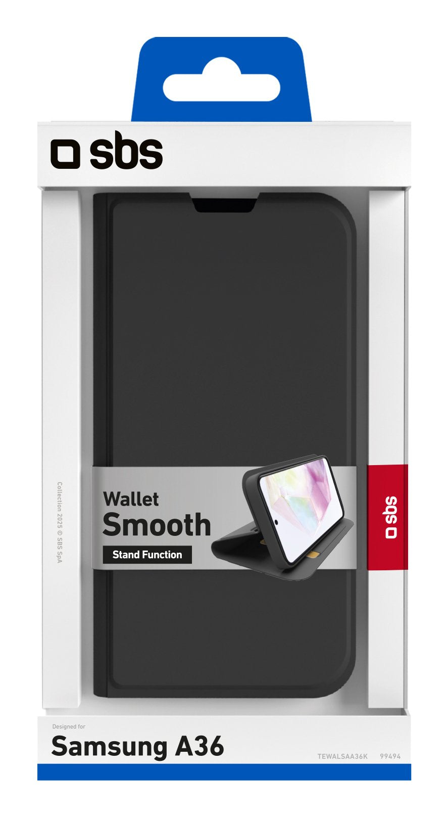 EAN 8018417499494 - SBS TEWALSAA36K funda para teléfono móvil 17 cm (6.7") Funda cartera Negro imagen 3