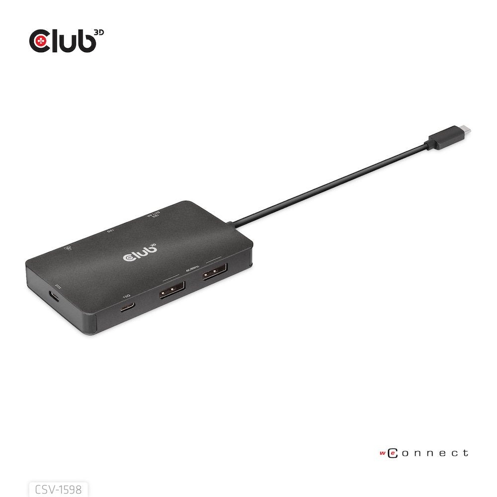 EAN 8719214472528 - CLUB3D CSV-1598 base para portátil y replicador de puertos USB 3.2 Gen 2 (3.1 Gen 2) Type-C Negro imagen 3