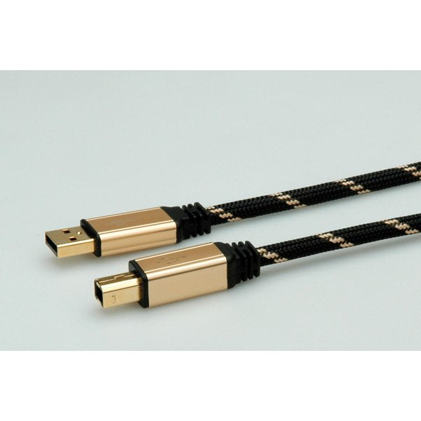 Cable Roline Gold Usb 2.0 Typ A-B 3,0m