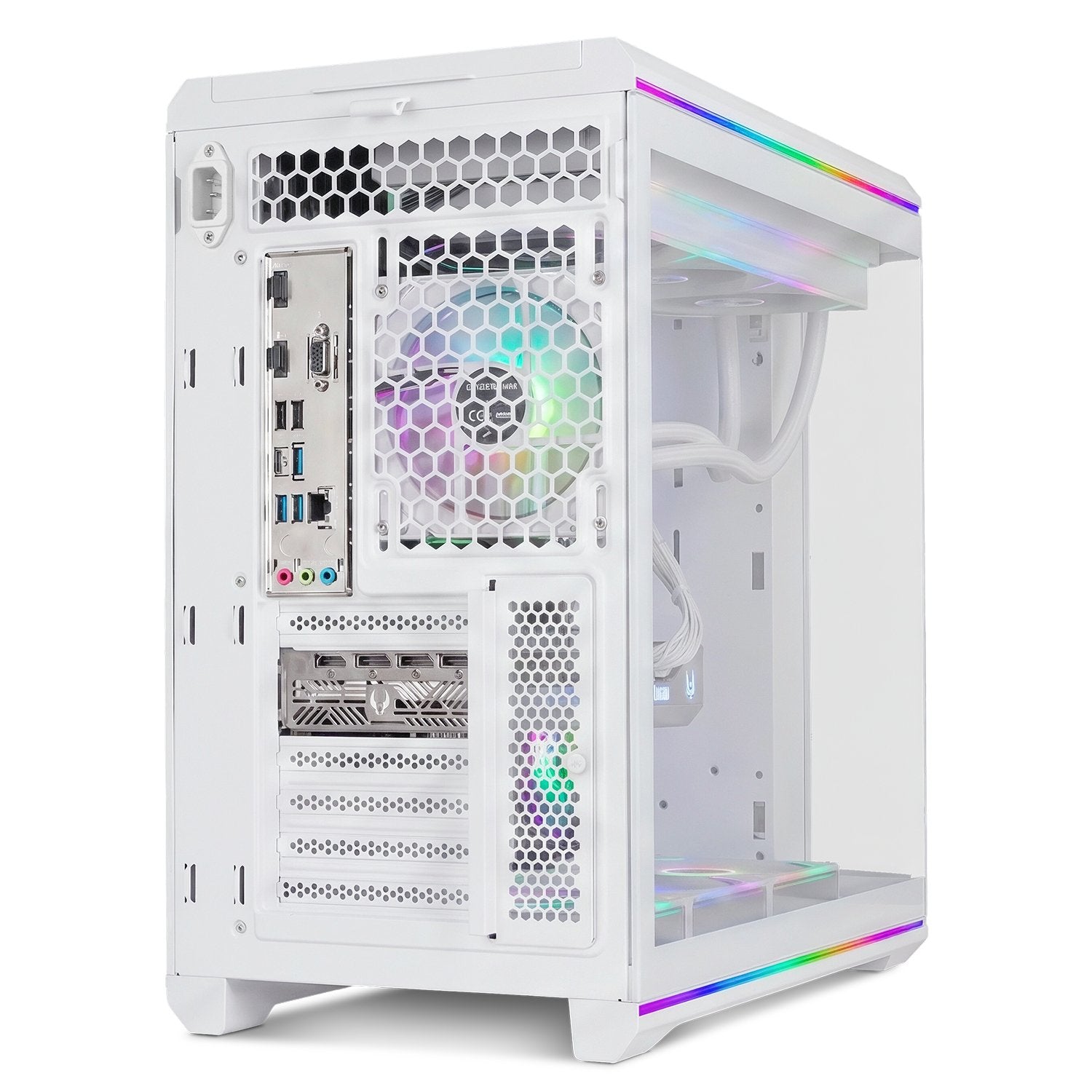 Caja Gaming Semitorre Nox Hummer Anvil Blanca