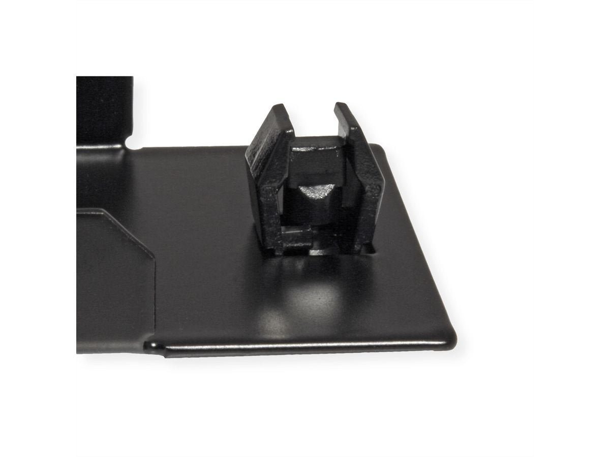 19-Zoll-Blindplatte Snap-In, 1 He, Schwarz