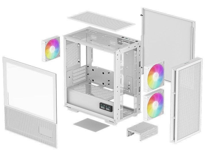 EAN 6933412774686 - DeepCool R-CH360-WHAPE3D-G-1 carcasa de ordenador Micro Torre Blanco imagen 12