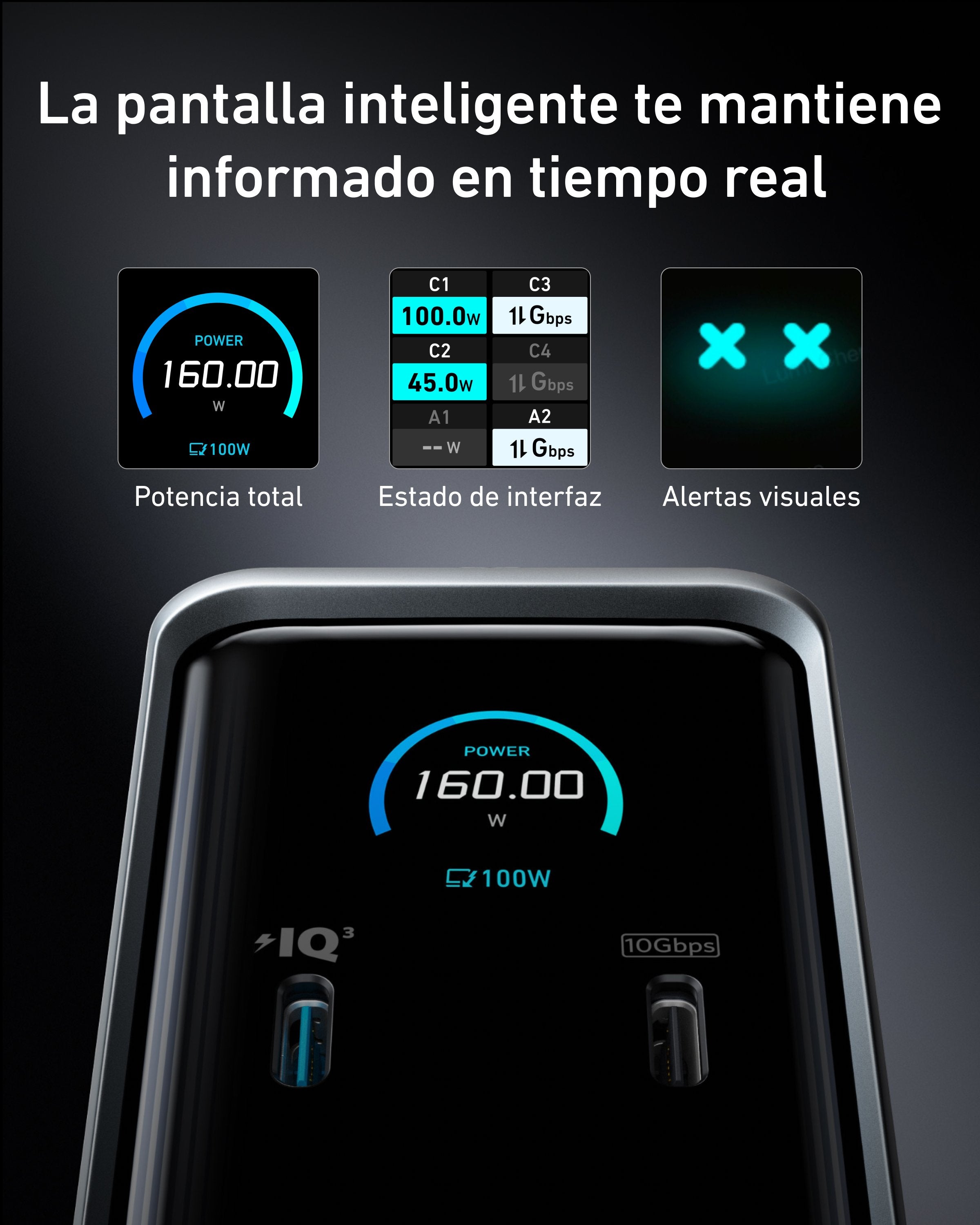 EAN 0194644201050 - Anker A83B63A1 estación dock para móvil Universal Negro imagen 6