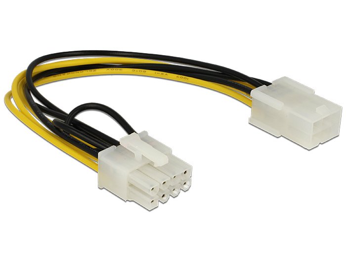 Delock 83775 Cable De Alimentación 6 Pin H> 8 Pin M Pcie 0,2 M