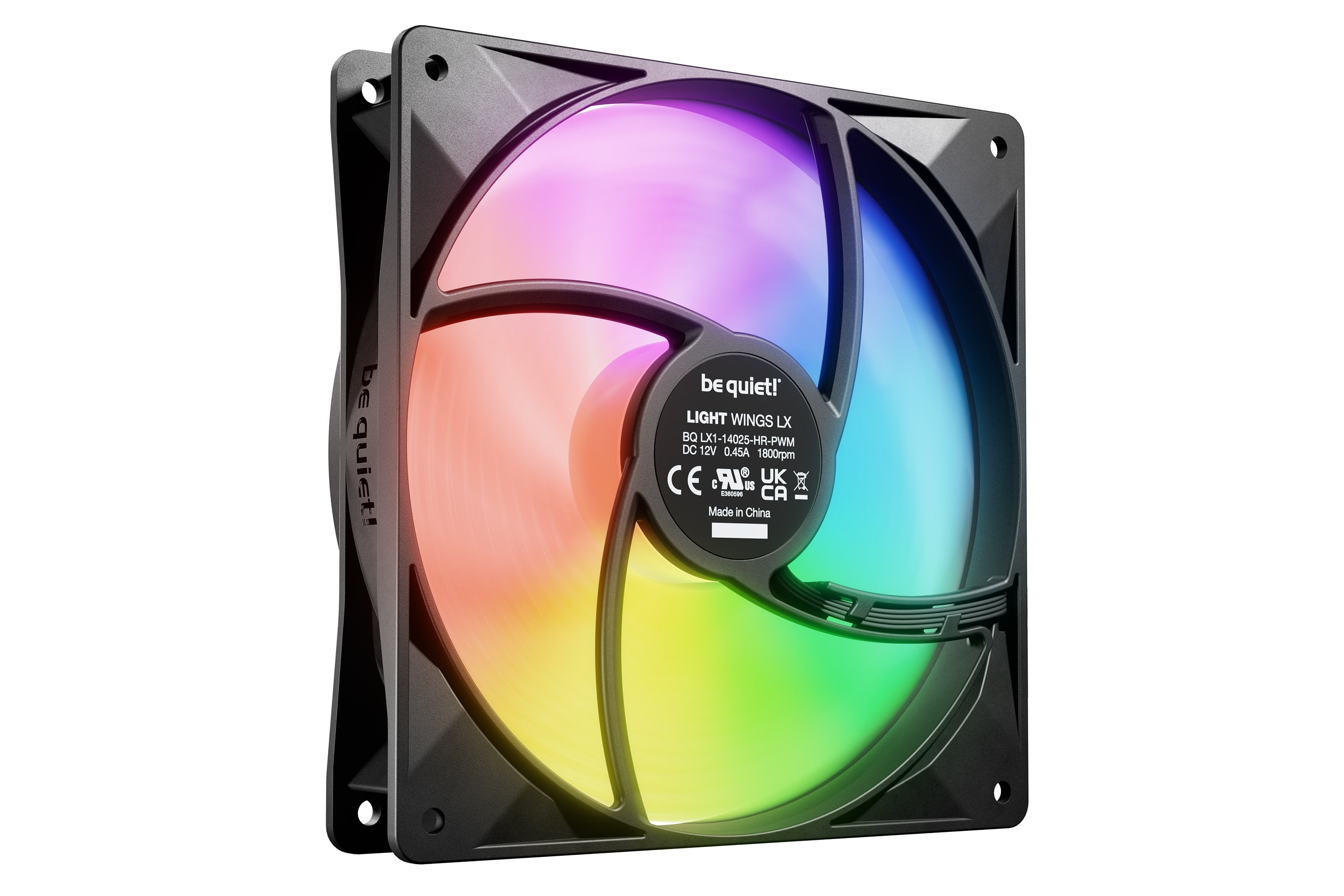 EAN 4260052191682 - be quiet! LIGHT WINGS LX 140mm PWM High Speed 3-Pack Black Carcasa del ordenador Ventilador 14 cm Negro 3 imagen 4