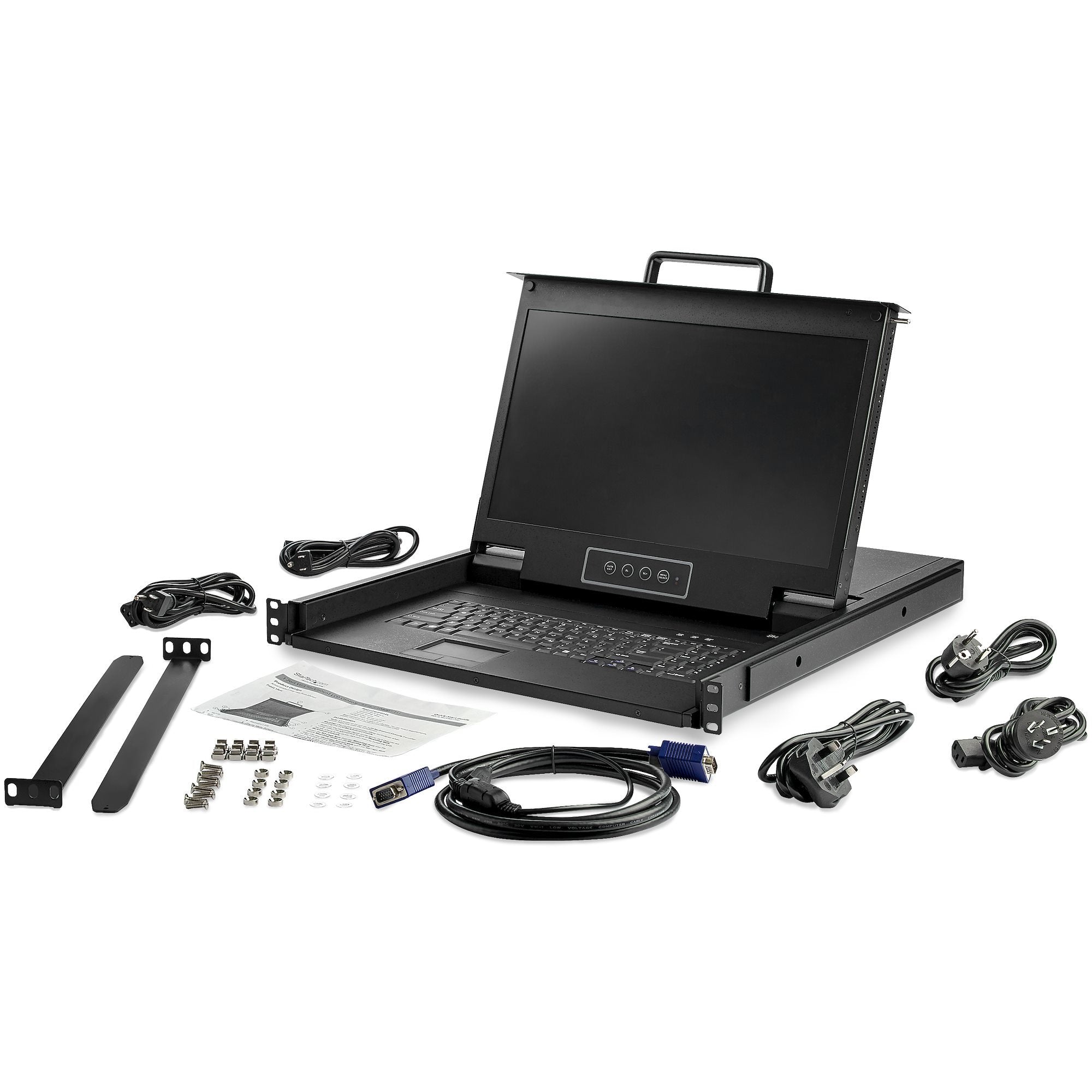 EAN 0065030872478 - StarTech.com RKCONS17HD consola de rack 43,9 cm (17.3") 1920 x 1080 Pixeles Acero Negro imagen 6