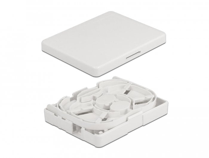 Lwl Anschlussdose Zur Wandmontage Für 2 X Sc Simplex Oder Lc Duplex Weiss
