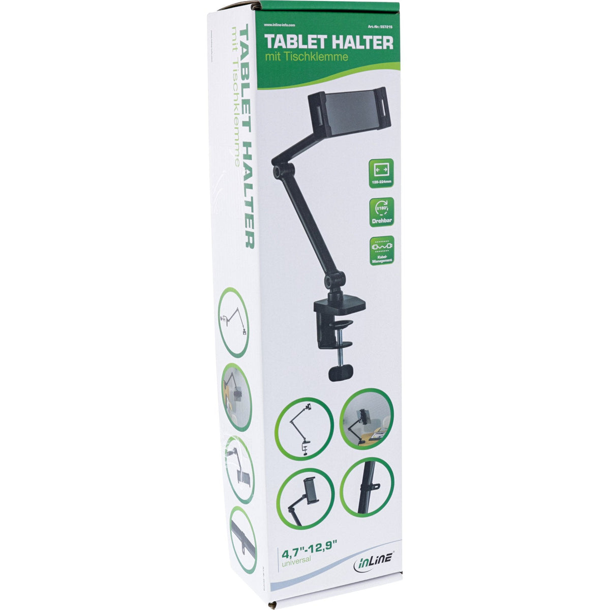Soporte Inline 55721s Pasivo Tablet/Umpc Negro