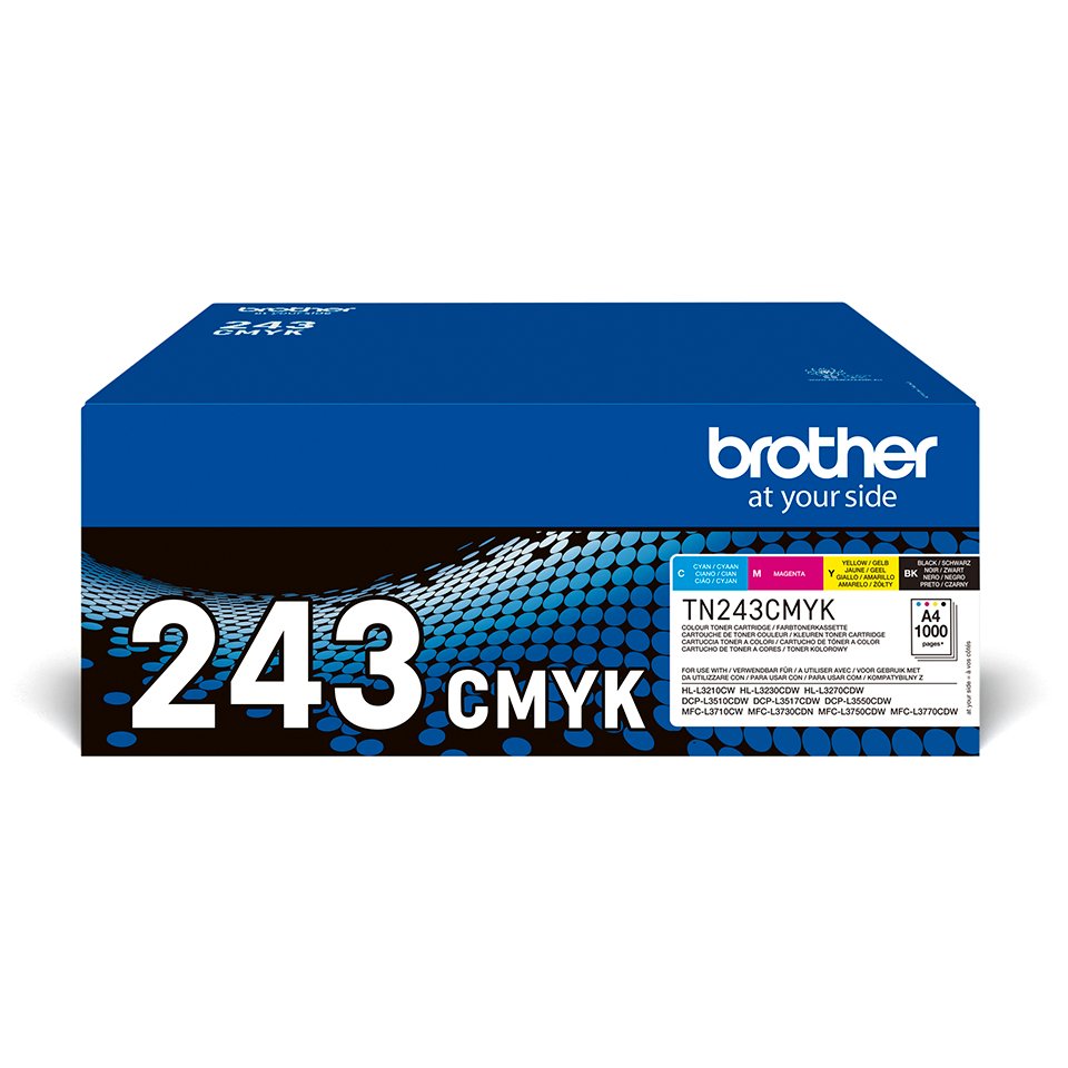 EAN 4977766787611 - Brother TN-243CMYK cartucho de tóner 1 pieza(s) Original Negro, Cian, Magenta, Amarillo imagen 1