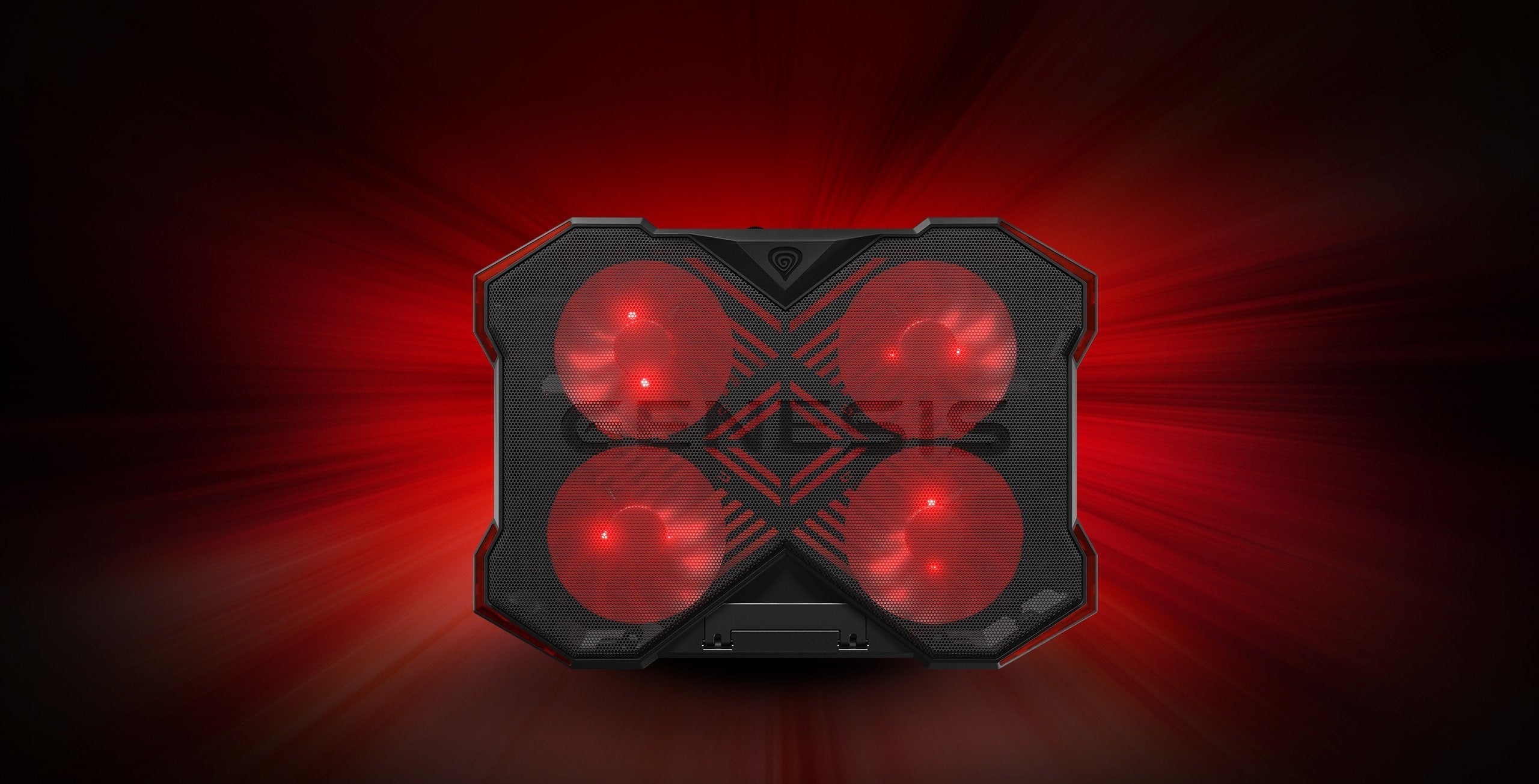 Base Refrigeradora Genesis Oxid 260 15.6-17.3, 2 Usb, 4 Ventiladores