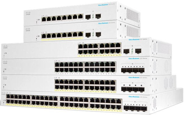 Cisco Cbs220-48fp-4x-Eu Switch Gestionado L2 Gigabit Ethernet (10/100/1000) Energía Sobre Ethernet (Poe) Blanco