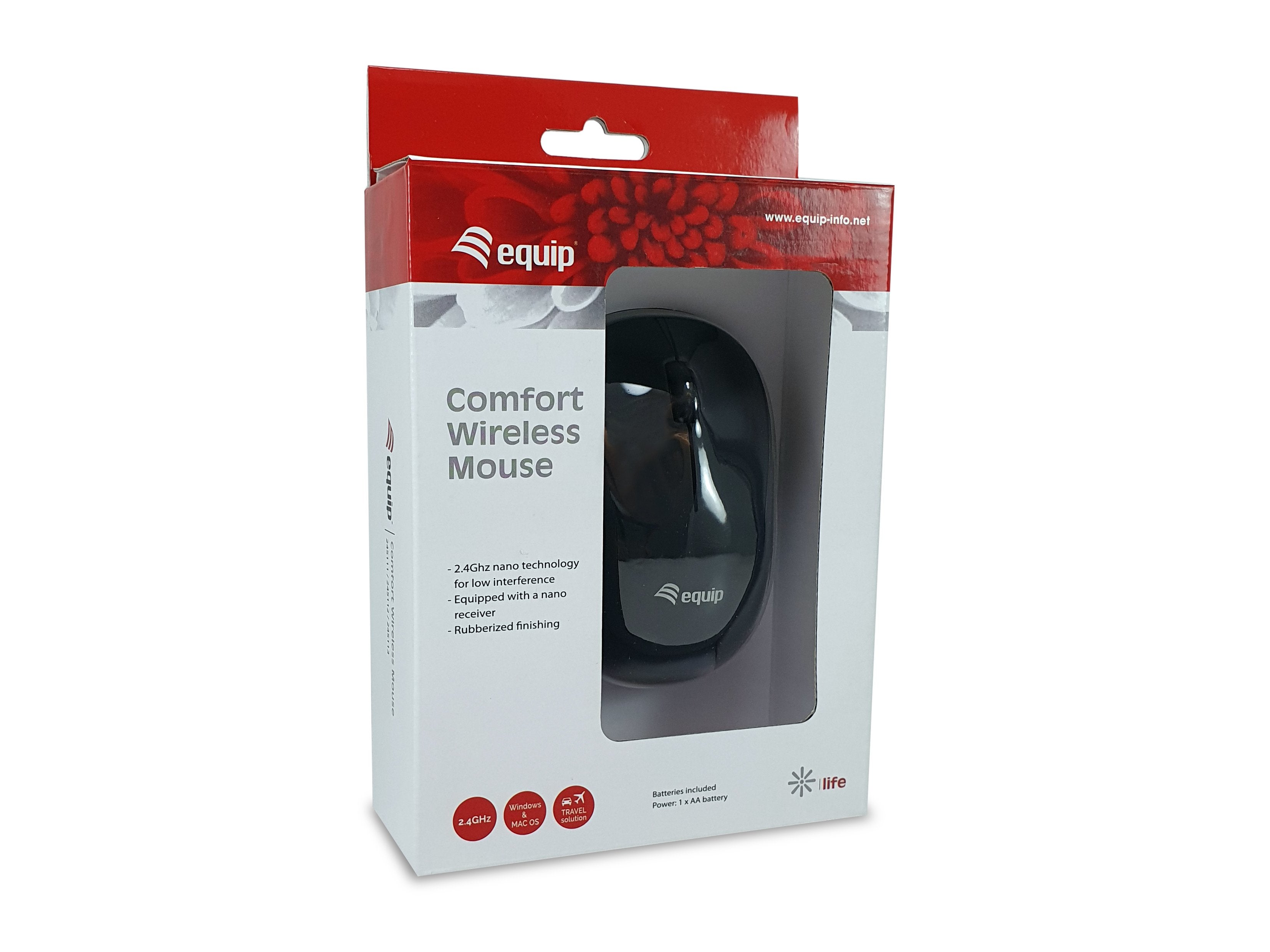 Equip Raton Wireless 2.4 Ghz Mini Negro