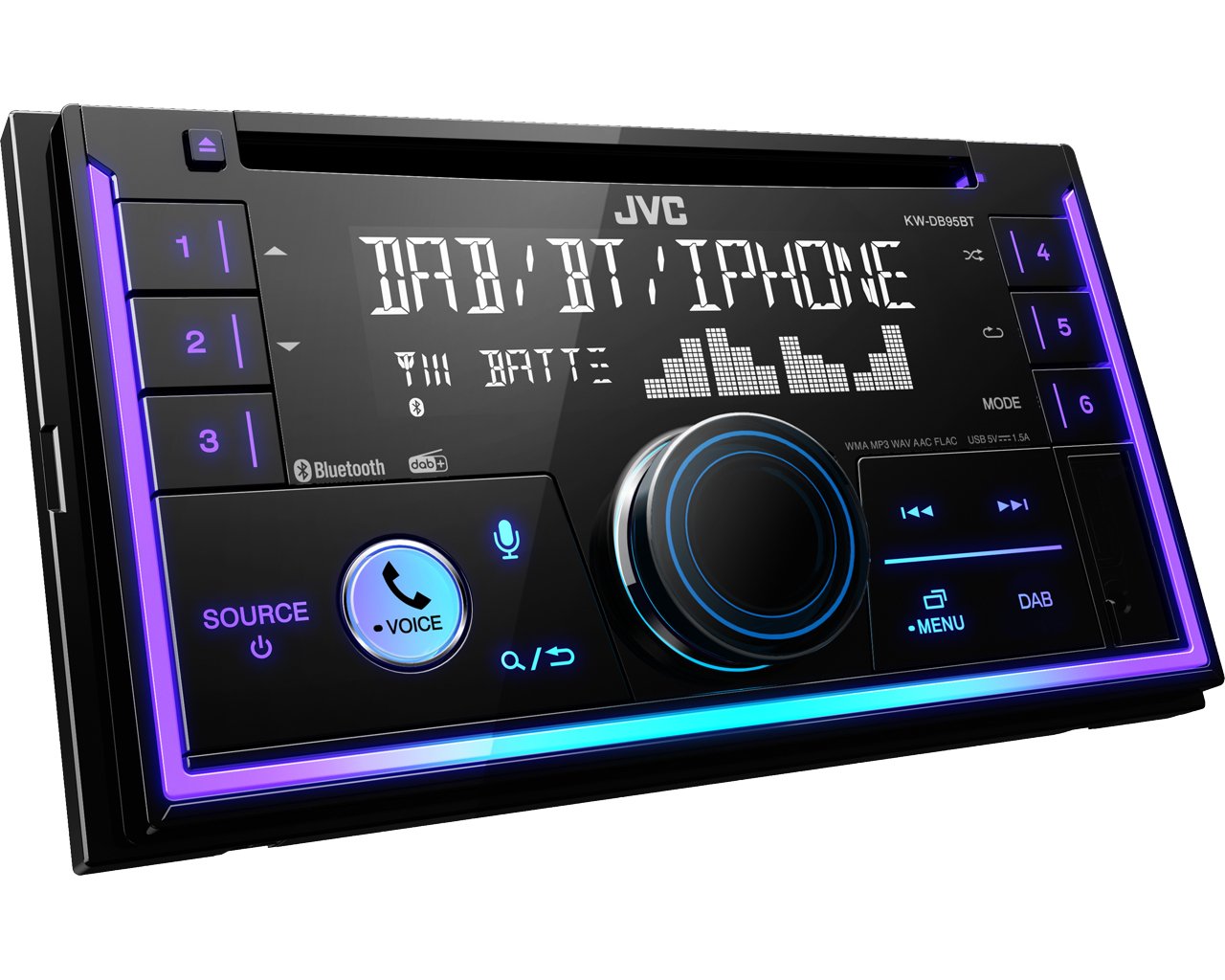 EAN 4975769024887 - JVC KW-DB95BT Negro 200 W Bluetooth imagen 3