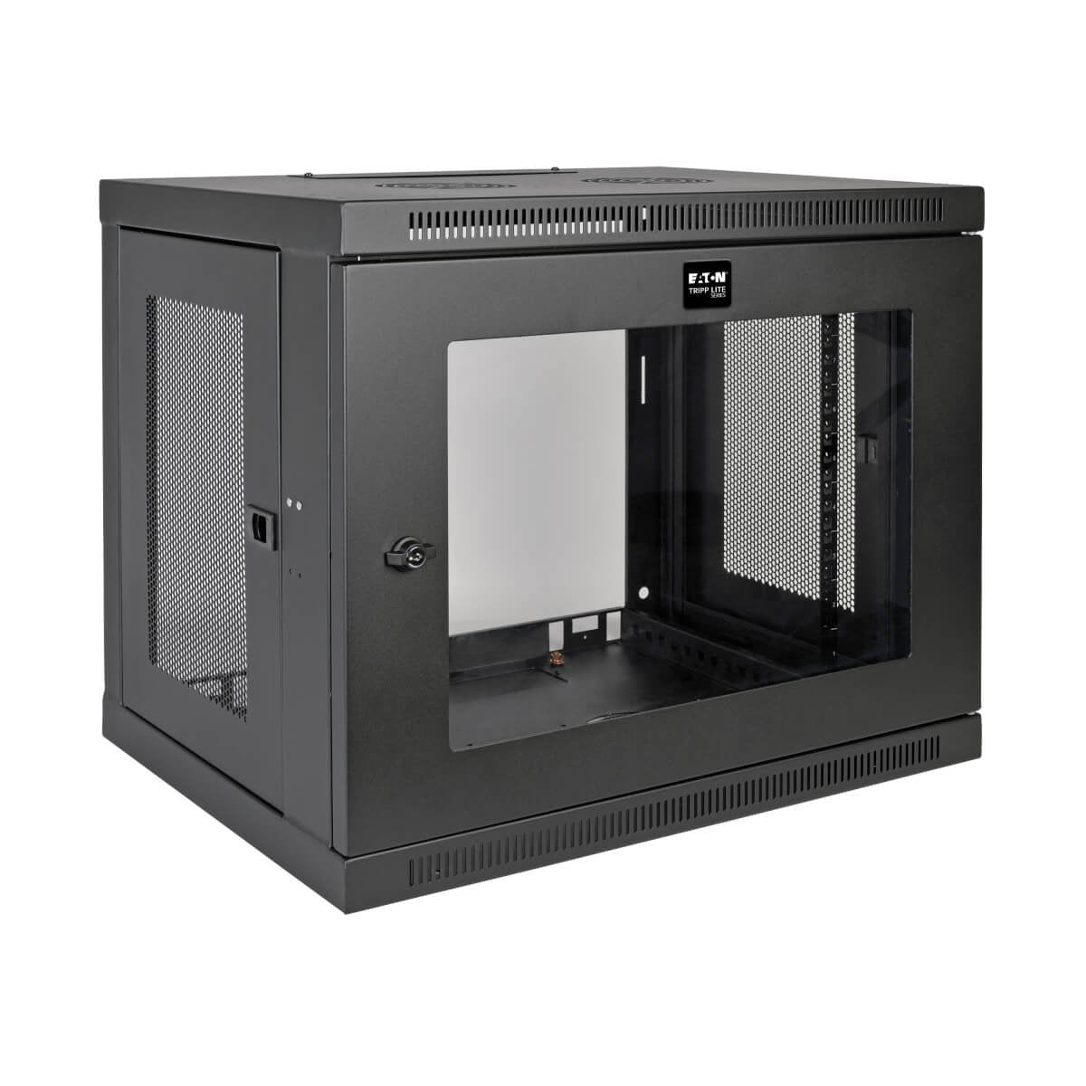 Eaton Tripp Lite Smartrack 9u Low-Profile Switch-Depth Wall-Mount Mini Rack Enclosure Clear Acrylic Window