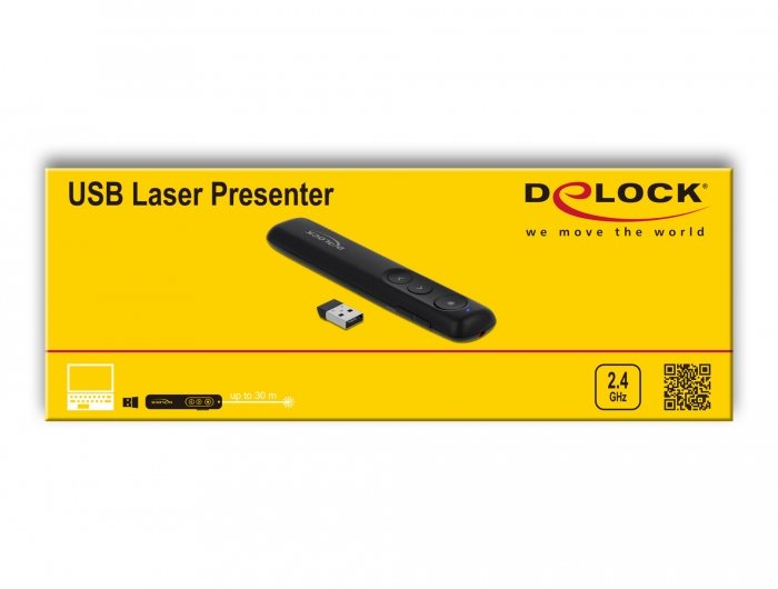 Presentador Láser Usb Delock Negro