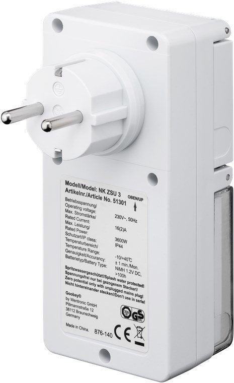 Goobay Ip44 Digital Timer - White