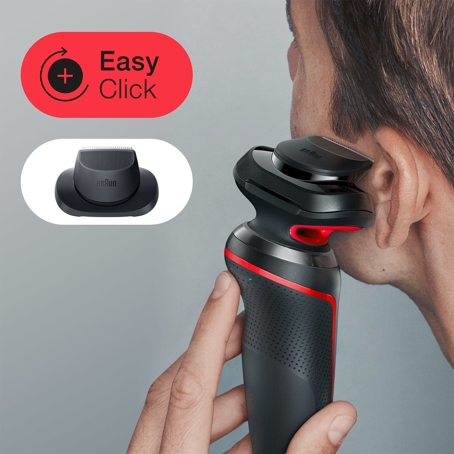 EAN 4210201429333 - Braun Series 5 51-R1200S afeitadora Máquina de afeitar de láminas Recortadora Negro, Rojo imagen 6