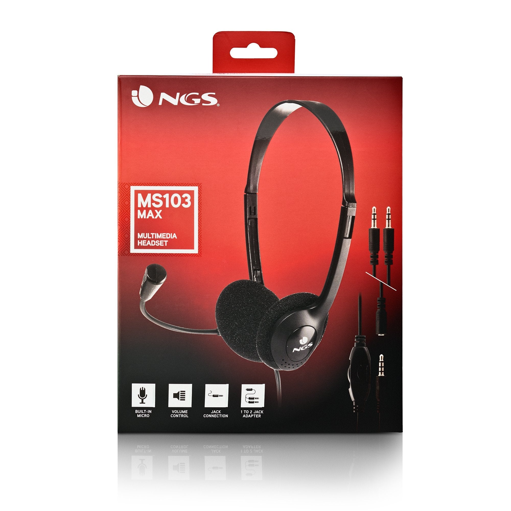 EAN 8435430623901 - NGS MS103 MAX Auriculares Alámbrico Diadema Llamadas/Música Negro imagen 5