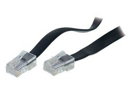 S-Conn 3m Rj45 Negro, Transparente