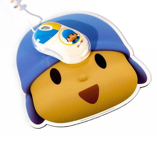 Raton Pocoyo Usb + Alfombrilla Kit