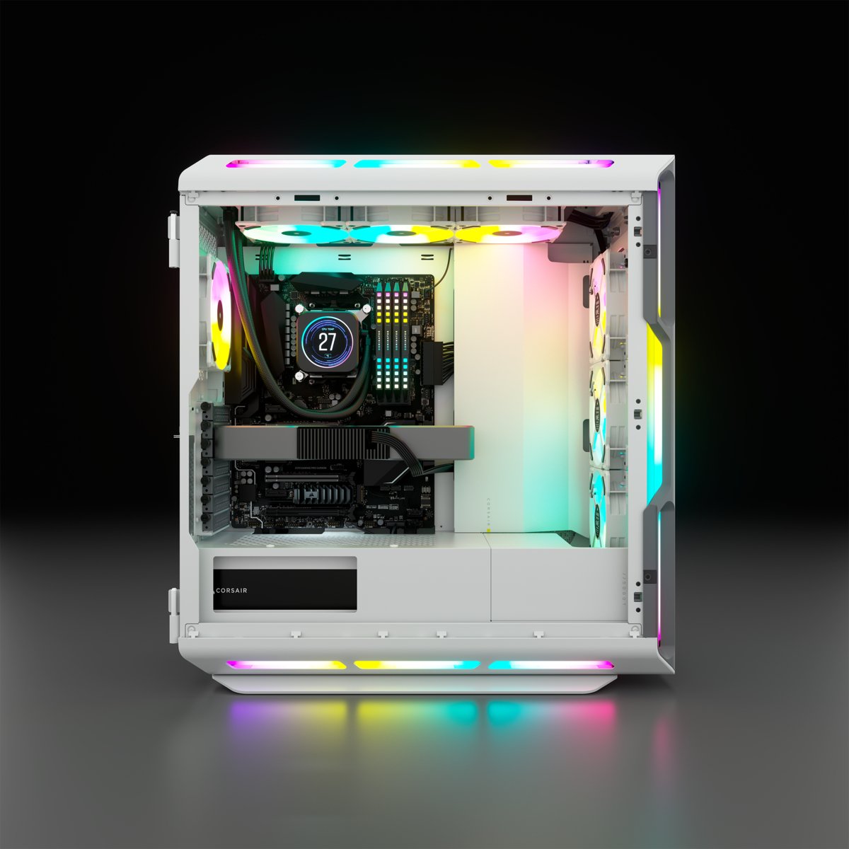 EAN 0840006645184 - Corsair iCUE 5000T RGB Midi Tower Blanco imagen 4