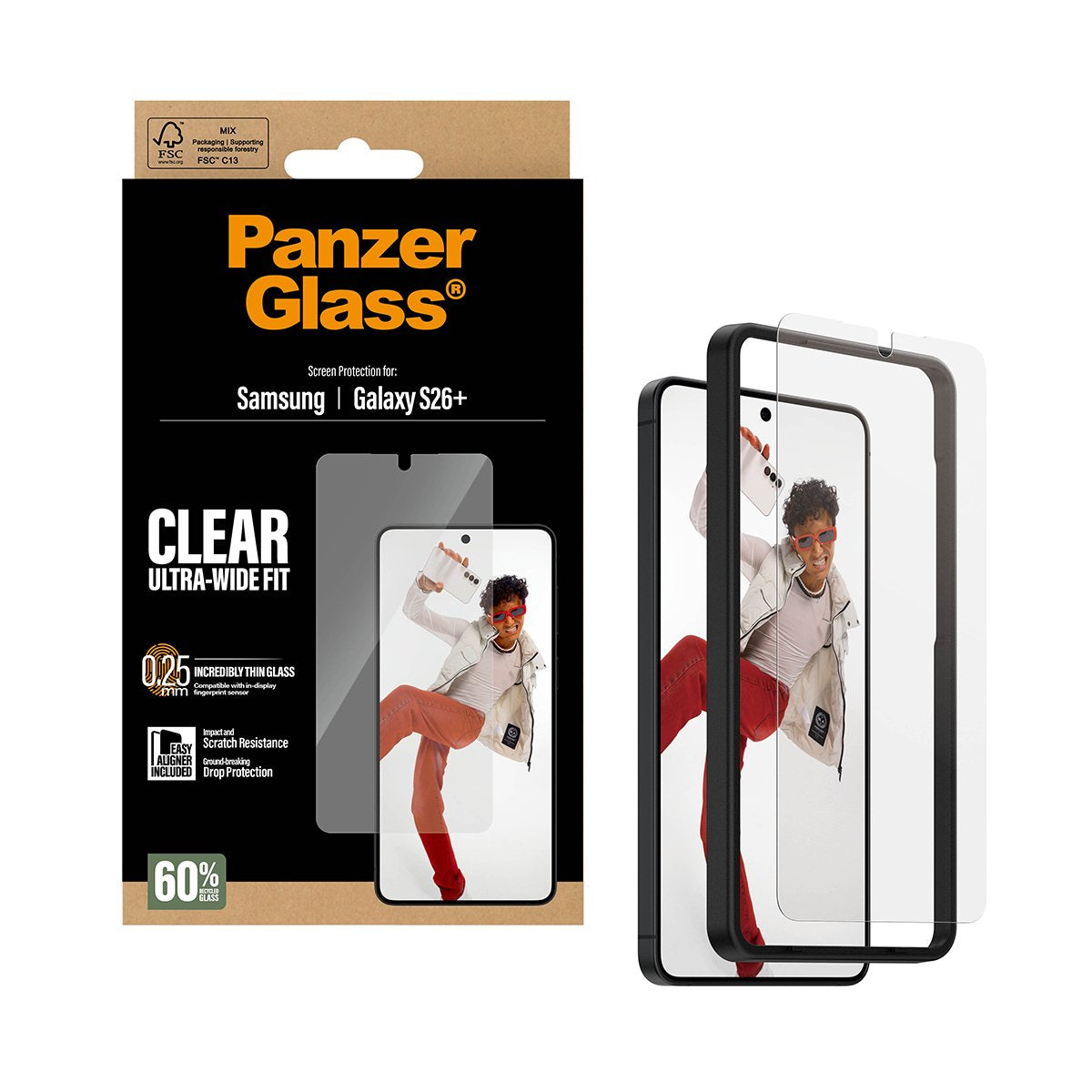 EAN 5715685033834 - PanzerGlass ® Screen Protector Samsung Galaxy S26+ | Ultra-Wide Fit w. EasyAligner Protector de pantalla imagen 5