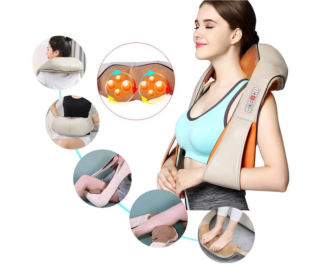 Extralink Smartlife Neck Massager Masa¯Er Do Karku