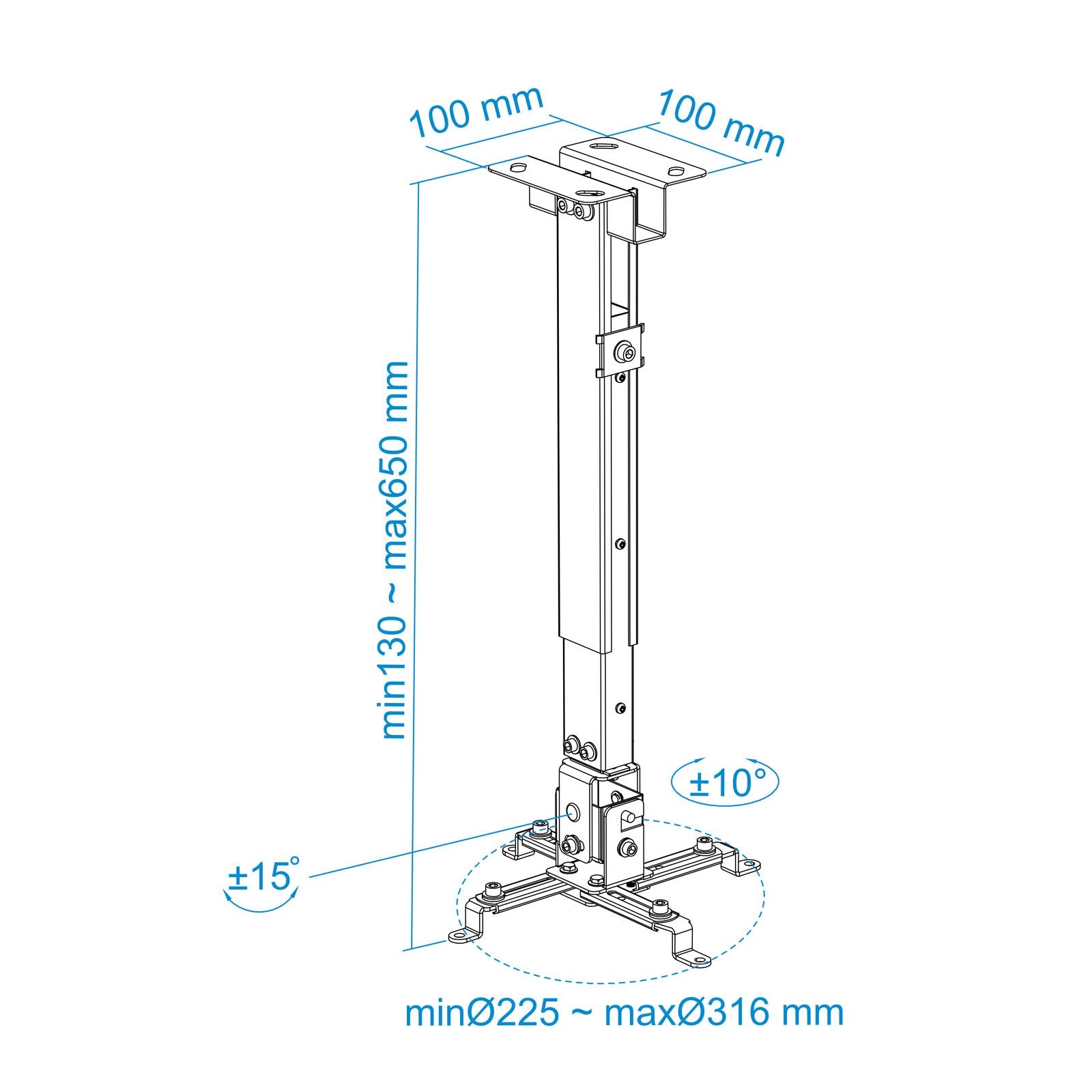 EAN 8433281003194 - TooQ PJ2012T-S montaje para projector imagen 7