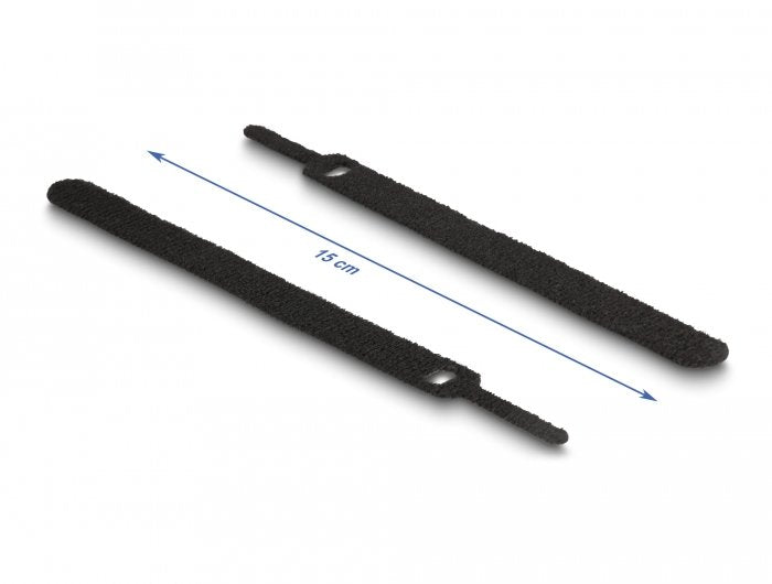 Delock 19010 Brida Para Cable Con Gancho Y Lazo La 150 X An 12 Mm Negro 10 Piezas