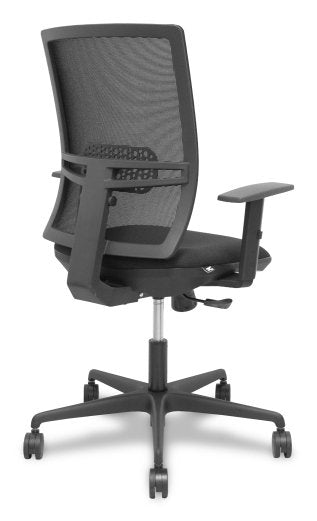 Piqueras Y Crespo Silla Yunquera Sincro Malla Negra Bali Negro Brazo Regulable.