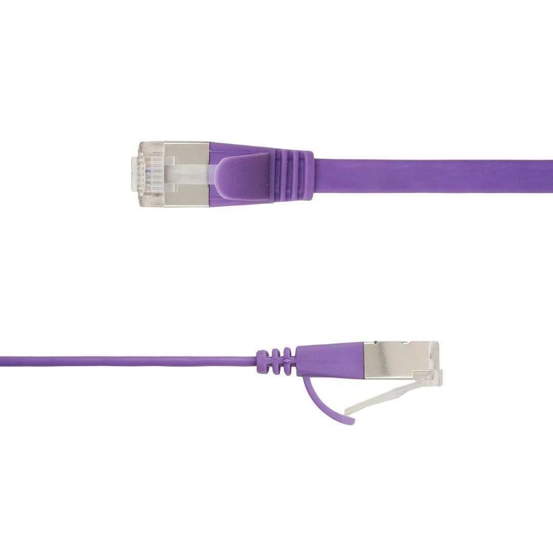 Flat U/Ftp Cat6a Purple 1.5m Awg 32/7, Pvc, 1 85x6mm Stp-Fl6a-00150-Pu