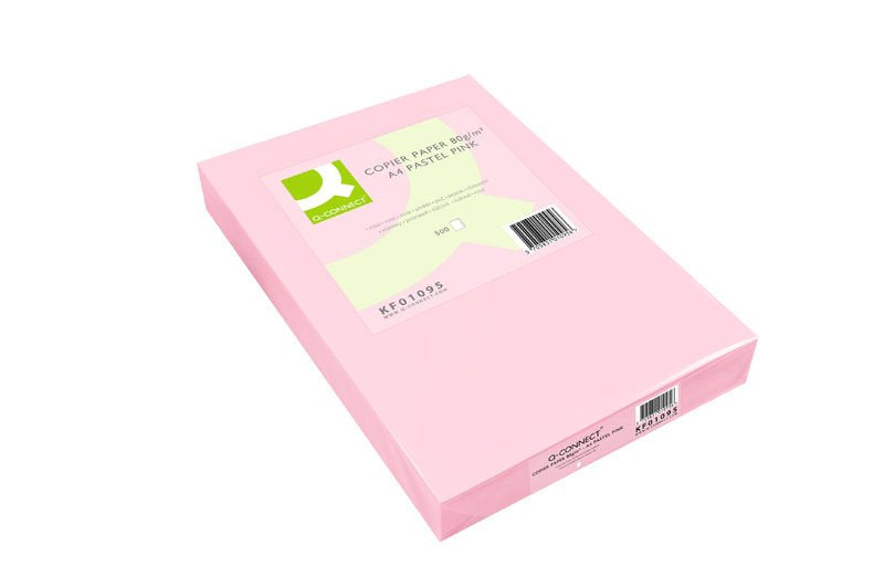 Papel Q-Connect A3 80gr Rosa 500