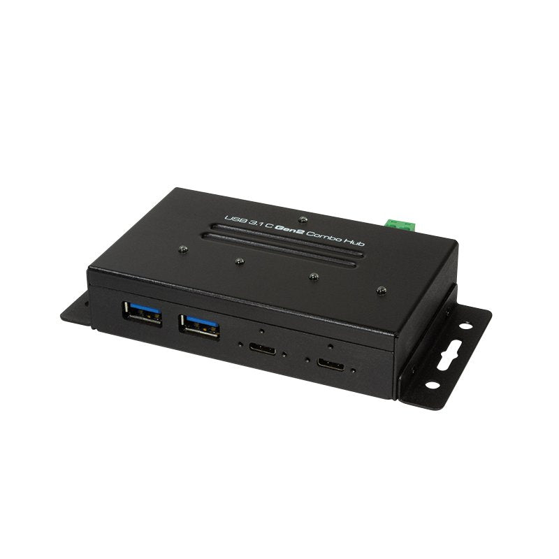 Logilink Ua0316 Hub Usb-C 3.1 Combo De 4 Puertos Gen 2 Versión Industrial
