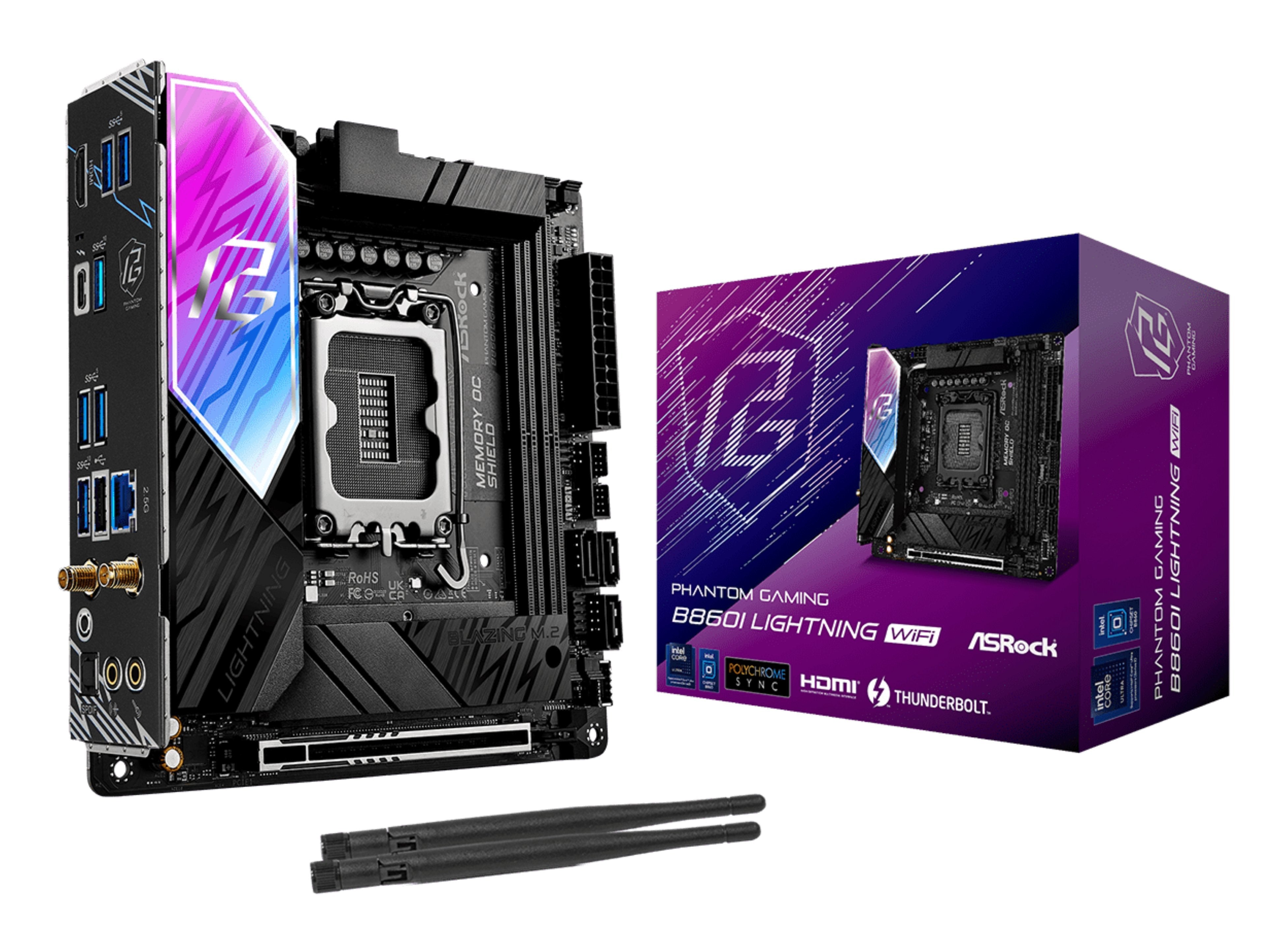 EAN 4711581490420 - Asrock B860I Lightning WiFi Intel B860 LGA 1851 (Socket V1) mini ITX imagen 1