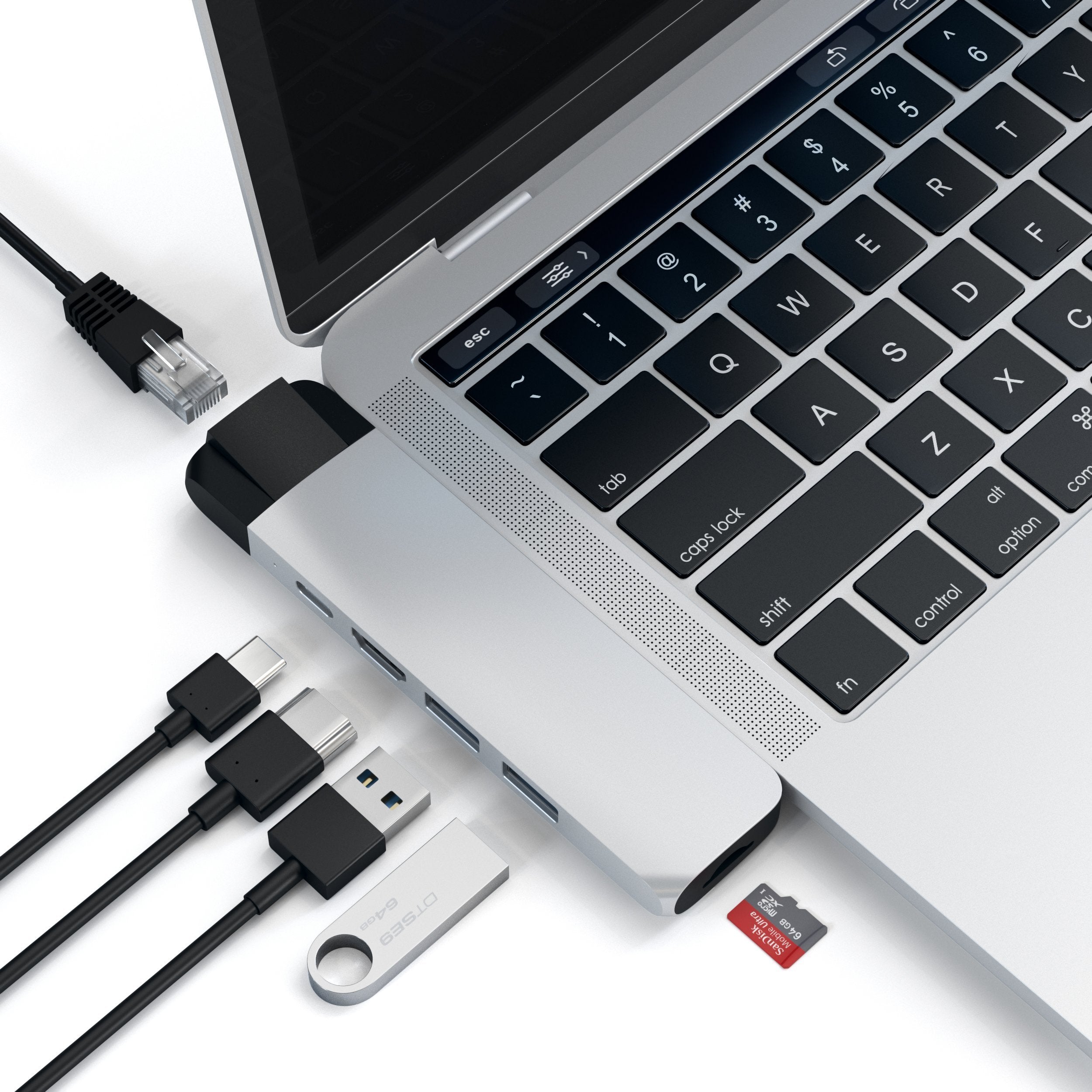 EAN 0879961007324 - Satechi ST-TCPHES base para portátil y replicador de puertos USB 3.2 Gen 1 (3.1 Gen 1) Type-C Plata imagen 6