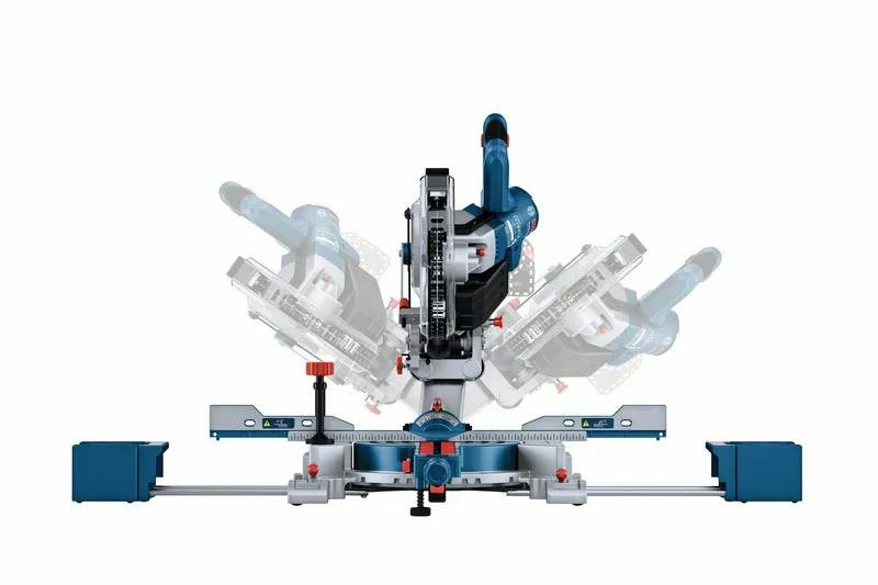 Tronzadora E Ingletadora A Batería Bosch Professional Biturbo Gcm 18v-216 D Professional Sierra Tronzadora E Ingletadora Azul, Sin Batería Ni Cargador