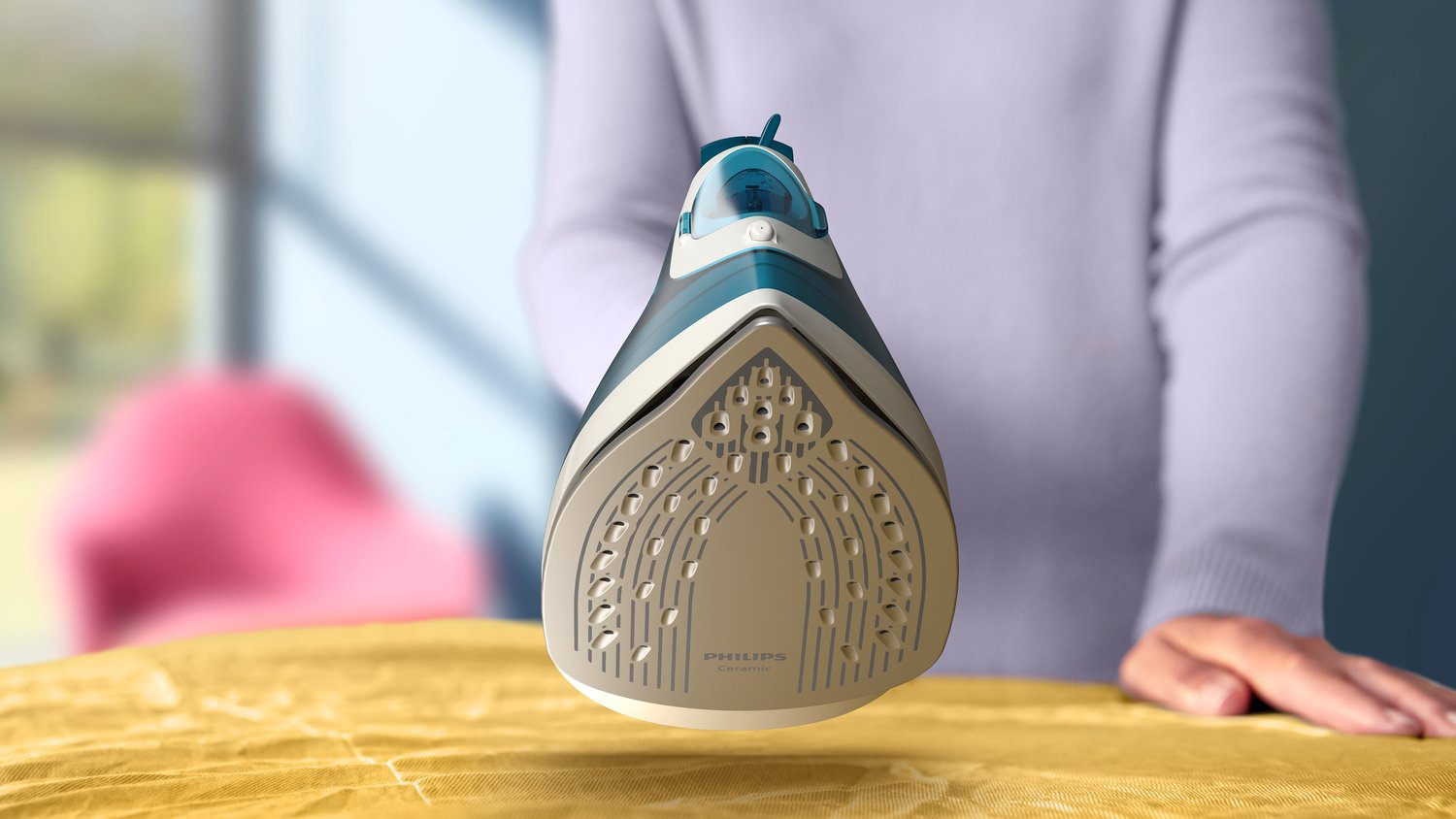 Plancha De Vapor Philips Dst2020 90 Serie 2000, Azul Blanco