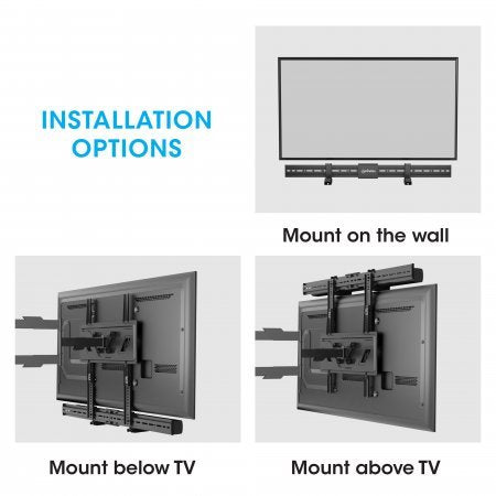 EAN 0766623461849 - Manhattan 461849 soporte de altavoz Pared Plástico, Acero Negro imagen 6