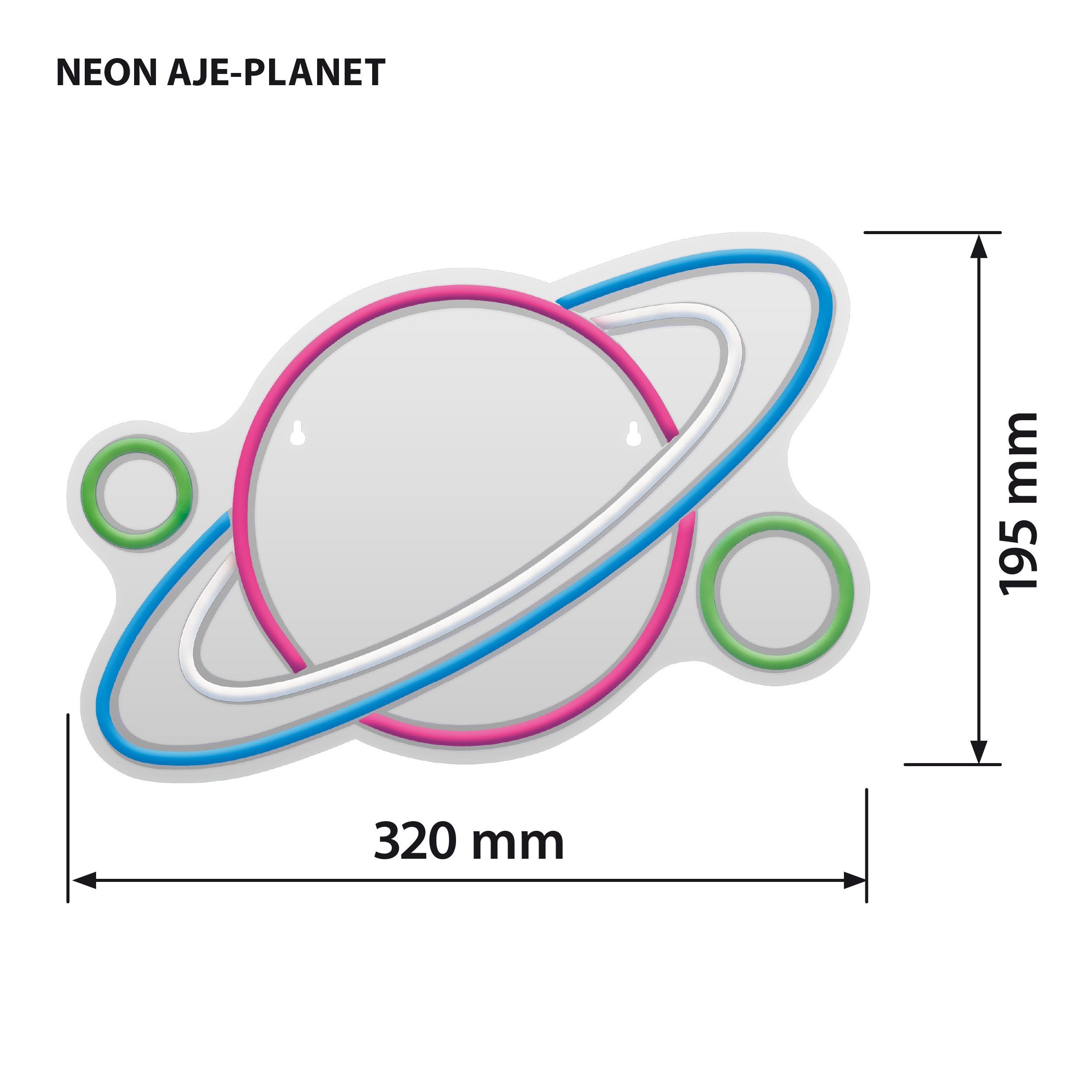 EAN 5901443123538 - Activejet AJE-NEON PLANET iluminación de techo imagen 3
