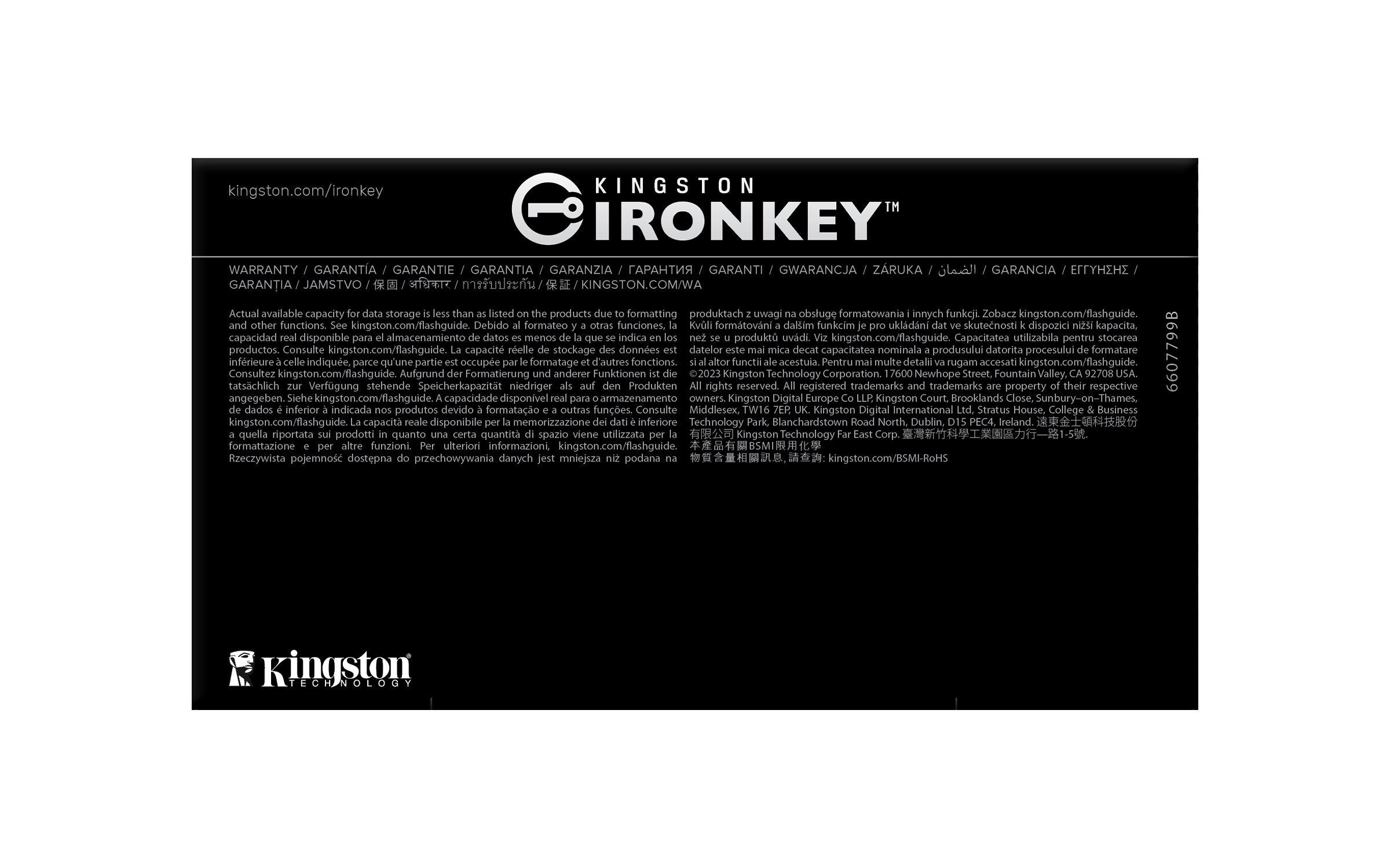 EAN 740617334838 - Kingston Technology IronKey D500S unidad flash USB USB tipo A 3.2 Gen 1 (3.1 Gen 1) Negro imagen 7