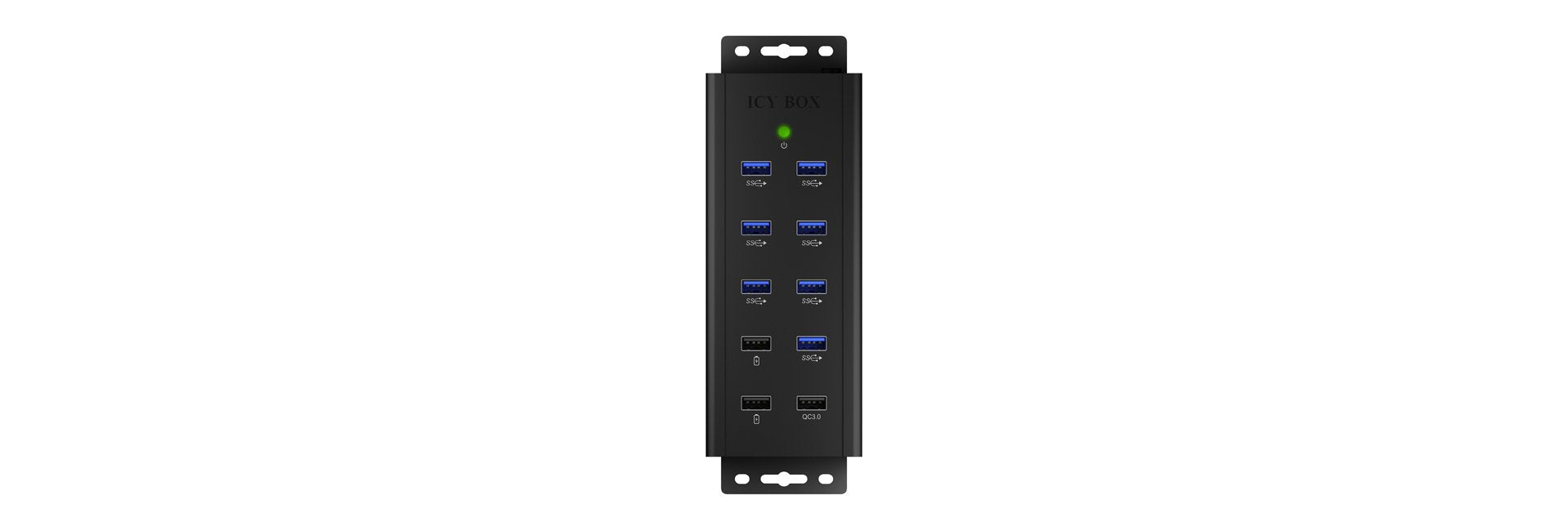 Icybox Ib-Hub1703-Qc3 Icybox 7x Port Usb 3.0 Hub And 3 Charge Ports