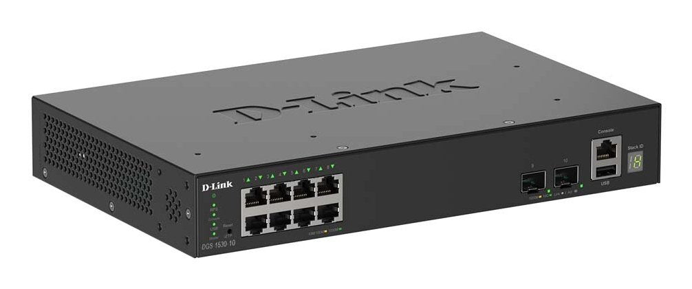 EAN 0790069474644 - D-Link DGS-1530-10 Gestionado L2 Gigabit Ethernet (10/100/1000) Negro imagen 1