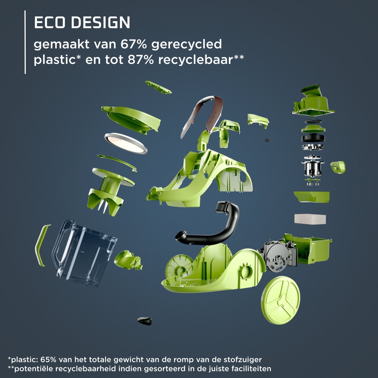 Aspiradora Rowenta Green Force Cyclonic Effitech Ro7c36 Negro/Gris Ro7c36