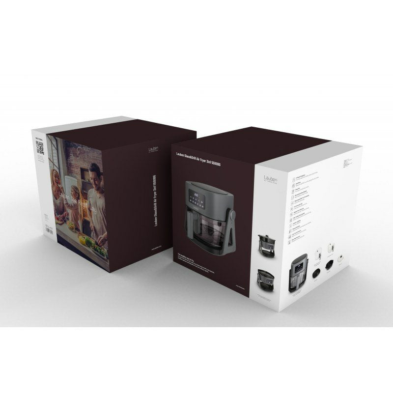 EAN 4260645681170 - Lauben LBAFMGGAF55BA freidora Sencillo 5,5 L 1500 W Freidora de aire caliente Gris imagen 13