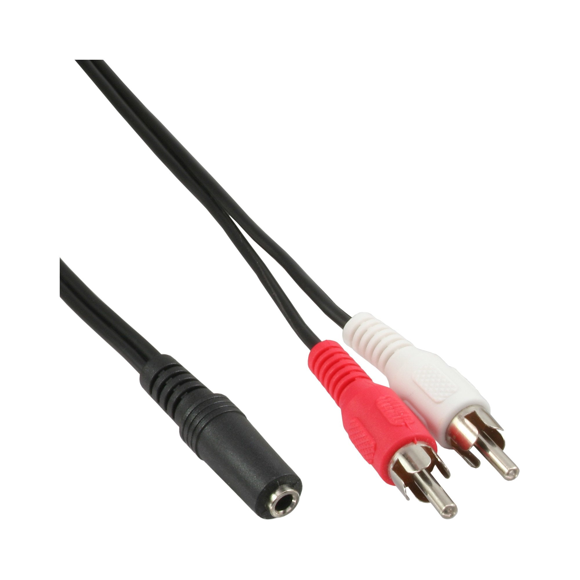 Cable De Audio Inline 2x Rca Macho A 3.5mm Estéreo Hembra 1m