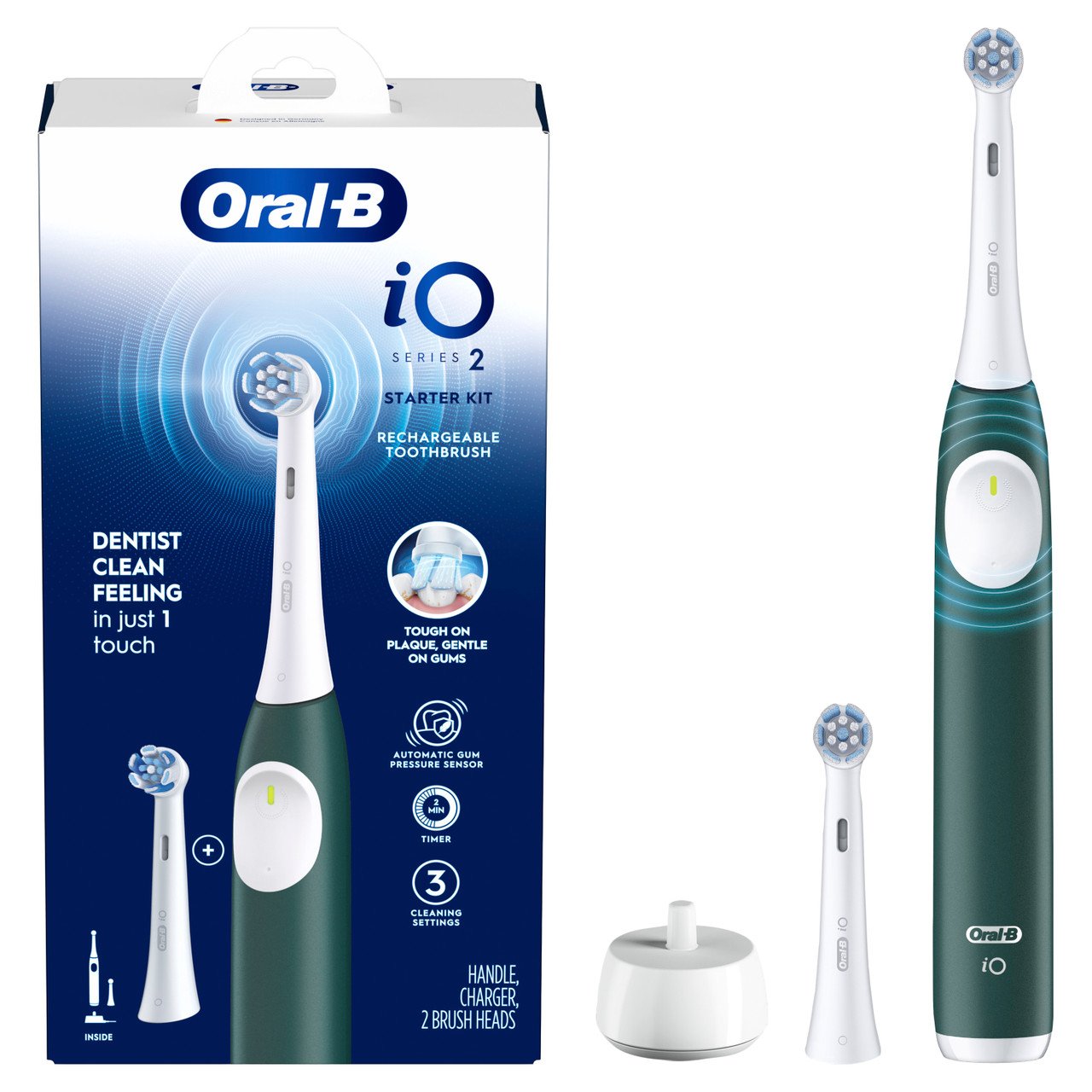 Oral-B Io Series 2 Forest Green Mit Reiseetui